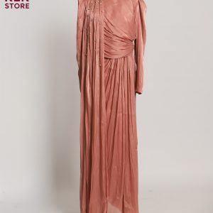 فستان سهرة لون زهري