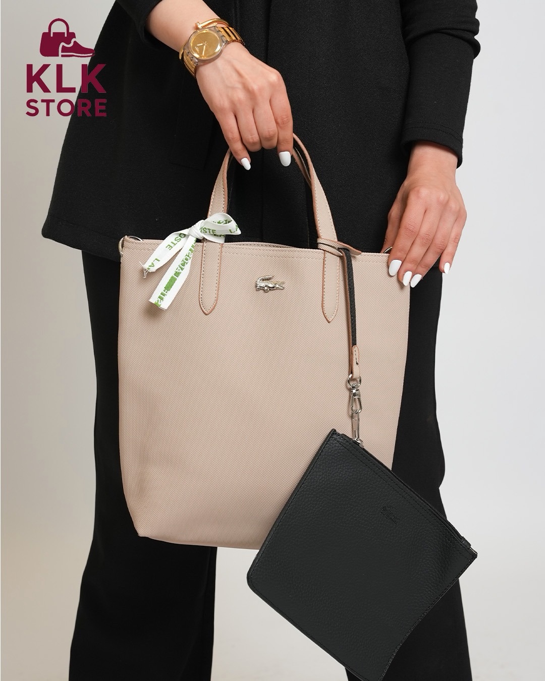 شنتة LACOSTE دبل فيس